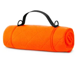 Стеганый плед для пикника Фрэш Гармент с ремешком на плечо, оранжевый