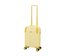 Чемодан TORBER В Отпуск, желтый, ABS-пластик, 36 х 22 х 55 см, 31 л, 2,4 кг