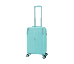 Чемодан TORBER В Отпуск, бирюзовый, ABS-пластик, 41 х 25 х 61 см, 48 л, 2,7 кг