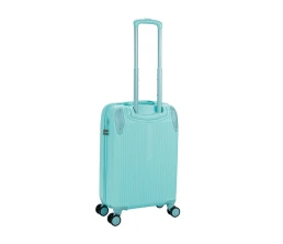Чемодан TORBER В Отпуск, бирюзовый, ABS-пластик, 41 х 25 х 61 см, 48 л, 2,7 кг