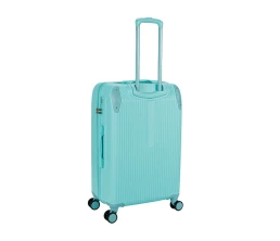Чемодан TORBER В Отпуск, бирюзовый, ABS-пластик, 48 х 29,5 х 72 см, 80 л, 3,4 кг