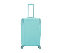 Чемодан TORBER В Отпуск, бирюзовый, ABS-пластик, 48 х 29,5 х 72 см, 80 л, 3,4 кг