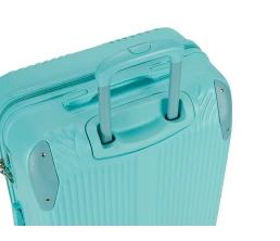 Чемодан TORBER В Отпуск, бирюзовый, ABS-пластик, 48 х 29,5 х 72 см, 80 л, 3,4 кг