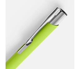 Ручка шариковая Keskus Soft Touch, зеленое яблоко