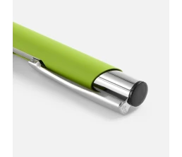 Ручка шариковая Keskus Soft Touch, зеленое яблоко