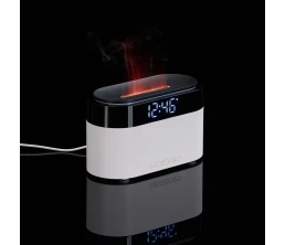 Увлажнитель-ароматизатор с часами и подсветкой ClockWave, белый