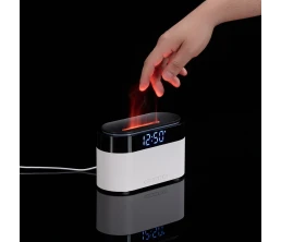Увлажнитель-ароматизатор с часами и подсветкой ClockWave, белый