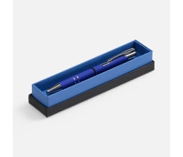 Ручка шариковая Keskus Soft Touch в футляре, синяя