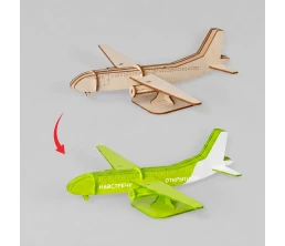 Деревянный 3d пазл «Самолет»
