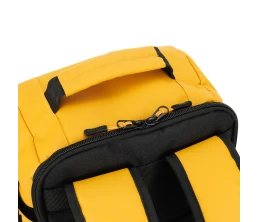Рюкзак TORBER РИТМ, желтый, полиэстер 900D с PU покрытием, 27 х 16 х 36 см, 15 л