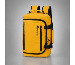 Рюкзак TORBER РИТМ, желтый, полиэстер 900D с PU покрытием, 27 х 16 х 36 см, 15 л