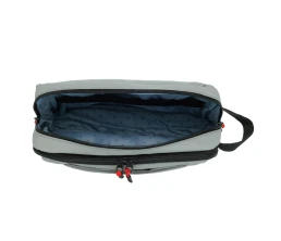 Несессер TORBER РИТМ, серый, полиэстер 900D с PU покрытием, 27 х 18 х 8 см, 3 л