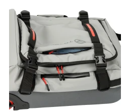 Сумка на колесах TORBER РИТМ, серый, полиэстер 900D с PU покрытием, 49 x 35,5 x 26 см, 35 л