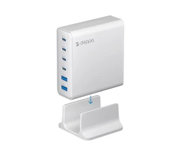 Зарядная станция 4xUSB Type-C, 2xUSB, PD, QC, 160Вт, белый, Deppa