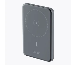 Внешний АКБ NRG MageSafe Alum 5000 мА-ч, 15Вт QI, серый, Deppa