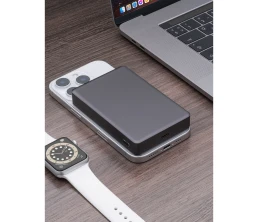 Внешний АКБ NRG Watch 10000 мА-ч, 15Вт, MageSafe, серый, Deppa