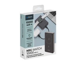 Внешний АКБ NRG Watch 10000 мА-ч, 15Вт, MageSafe, серый, Deppa