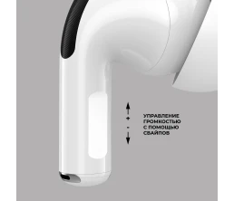 Беспроводные наушники с микрофоном Air Pro 2 ANC, TWS, BT 5.3, 300 мАч, ANC, QI, белый, Deppa