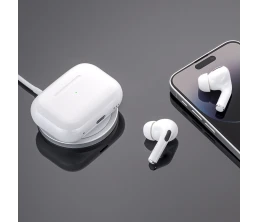 Беспроводные наушники с микрофоном Air Pro 2, TWS, BT 5.3, 300 мАч, QI, белый, Deppa