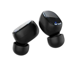 Беспроводные наушники с микрофоном Air Buds Pro, TWS, BT 5.3, LED, 300 мАч, черный, Deppa