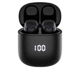 Беспроводные наушники с микрофоном Air Buds Pro, TWS, BT 5.3, LED, 300 мАч, черный, Deppa