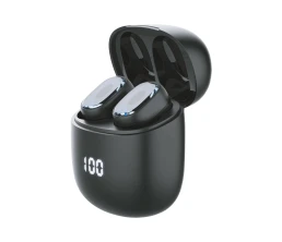 Беспроводные наушники с микрофоном Air Buds Pro, TWS, BT 5.3, LED, 300 мАч, черный, Deppa