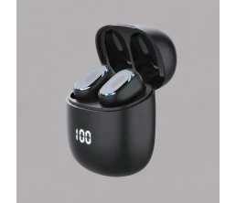 Беспроводные наушники с микрофоном Air Buds Pro, TWS, BT 5.3, LED, 300 мАч, черный, Deppa