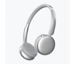 Беспроводные накладные наушники Stereo Light, BT 5.4, 300 мАч, cеребристый, Deppa