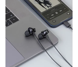 Стереогарнитура Stereo Aura ANC, USB-C, черный, Deppa