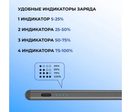 Стилус активный Magic Pencil Pro для iPad, графит, Deppa