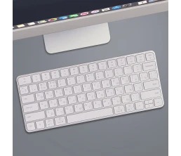 Беспроводная клавиатура Air Keyboard для MAC, Windows, 500 мАч, алюминий, белый, Deppa