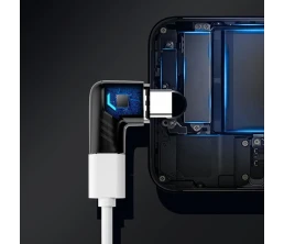 Адаптер USB-С - USB-C, магнитный, белый, Deppa