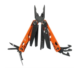 Мультитул Stinger, 107 х 19 мм, 19 функций, сталь, оранжевый корпус, стоунвош, в картонной коробке, в комплекте нейлоновый чехол