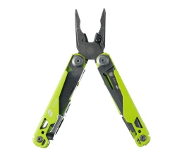 Мультитул Stinger, 107 х 19 мм, 19 функций, сталь, салатовый корпус, стоунвош, в картонной коробке, в комплекте нейлоновый чехол