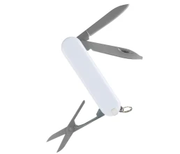 Нож перочинный Stinger, 65 мм, 7 функций, материал рукояти АБС-пластик (белый), в картонной коробке