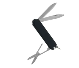 Нож перочинный Stinger, 65 мм, 7 функций, материал рукояти АБС-пластик (черный), в картонной коробке