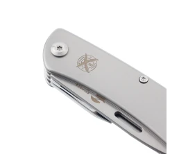 Нож перочинный Stinger, 103 мм, 10 функций, материал рукояти нержавеющая сталь (серебристый), в картонной коробке