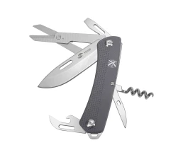 Нож перочинный Stinger, 103 мм, 10 функций, материал рукояти АБС-пластик (серый), в картонной коробке