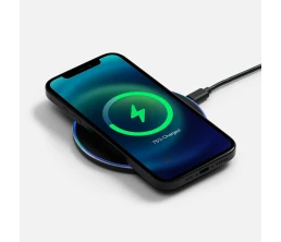 Беспроводное зарядное устройство с подсветкой Lightcore, черное