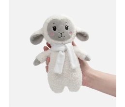 Мягкая игрушка Beastie Toys, овечка с белым шарфом