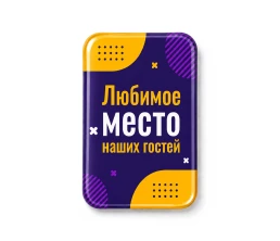 Объемный стикер из эпоксидной смолы на дверь вертикальный