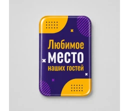 Объемный стикер из эпоксидной смолы на дверь вертикальный
