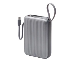Внешний АКБ NRG Turbo Cable 20000 mAh, 22,5Вт, графит, Deppa