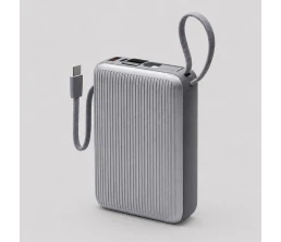 Внешний АКБ NRG Turbo Cable 20000 mAh, 22,5Вт, графит, Deppa