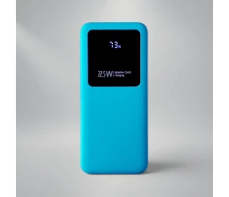 Внешний аккумулятор Kris soft touch, 10000mAh (Голубой)