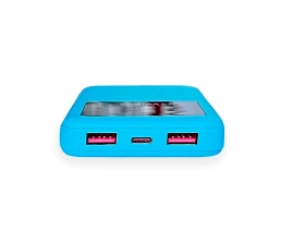Внешний аккумулятор Kris soft touch, 10000mAh (Голубой)
