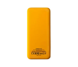 Внешний аккумулятор Kris soft touch, 10000mAh (Жёлтый)