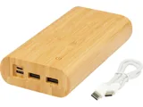 Портативное зарядное устройство «Tulda» из бамбука, 20000 mAh — фото 4