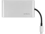 Хаб 8-в-1 Type-C «Hermes», USB 3.0 x 3, Type-C PD, HDMI, LAN, картридер — фото 2
