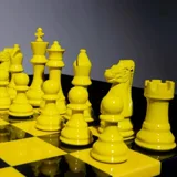 Шахматы ручной работы TABIA из акрилового камня/дерево Бук — фото 7